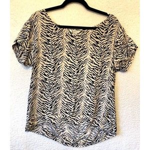 BCBG MAXAZRIA Women Peplum Top Blouse Tank Small Sleeveless Black‎ Rayon